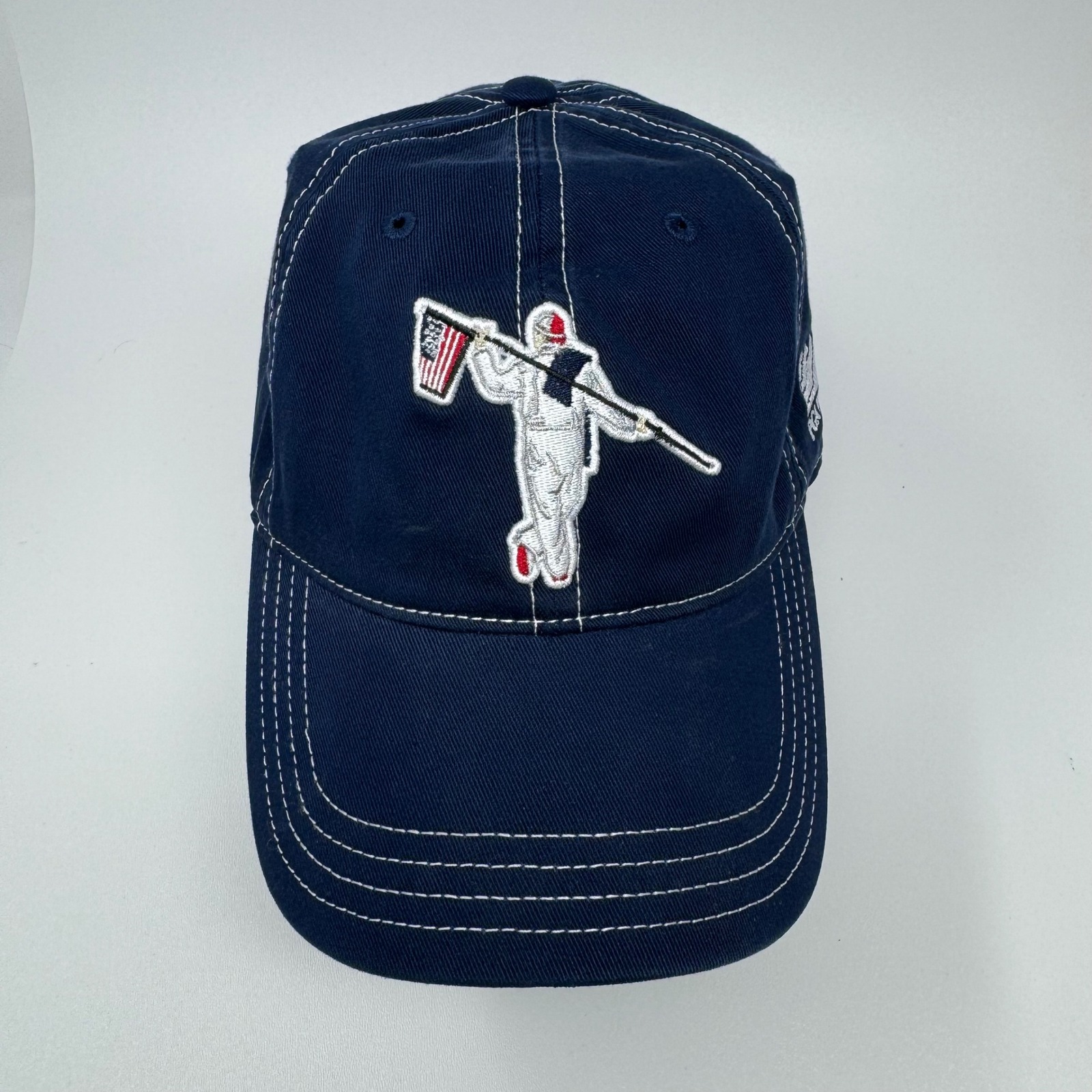 Andersonord Pga West Navy Blue Caddy Flag Golf Hat Adjustable Strapback Cap
